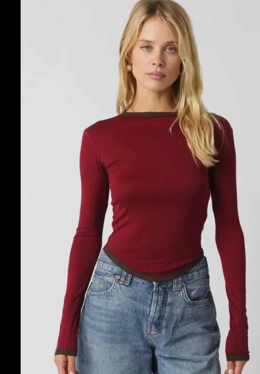 Wine Long Sleeve