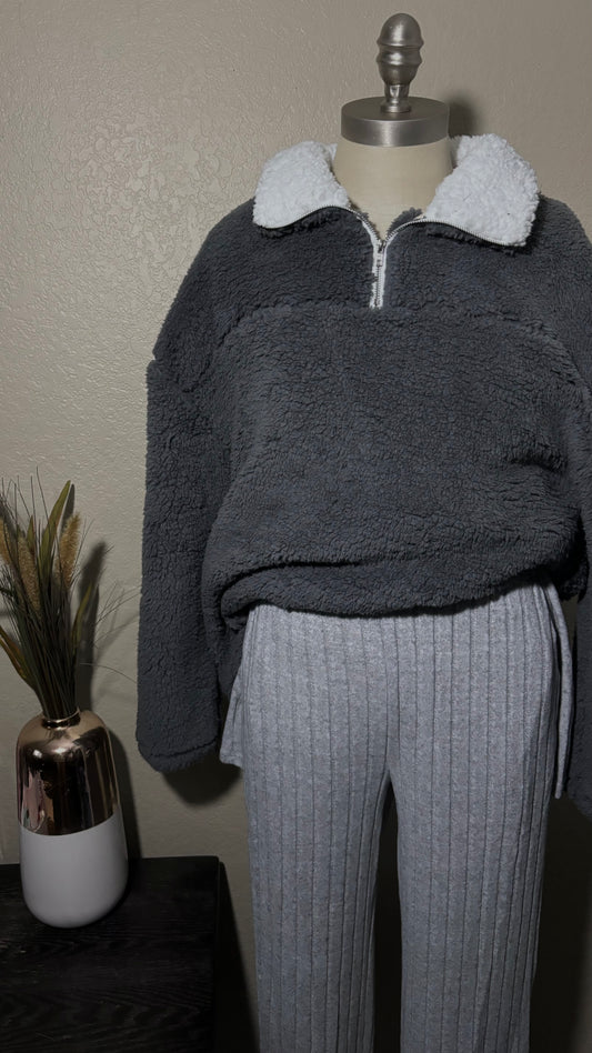 Oversized Teddy Pullover