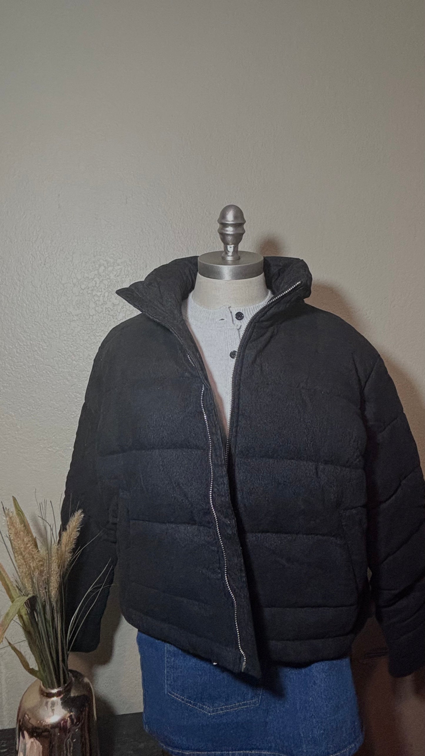 Corduroy puffer