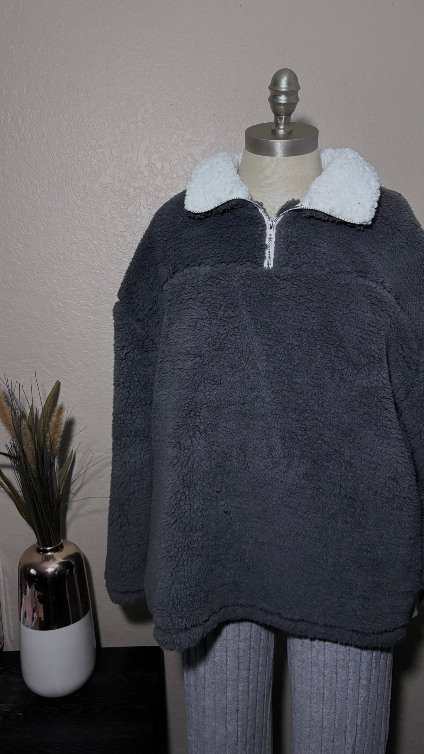 Oversized Teddy Pullover